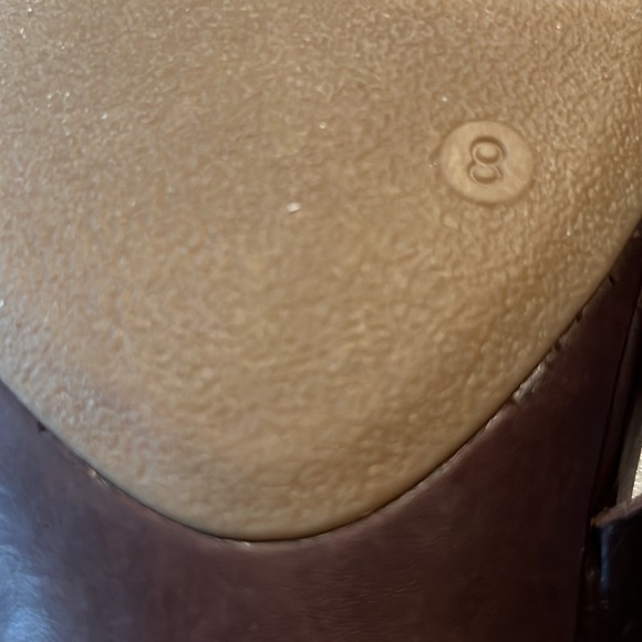 Bakers Leather Brown Sandals wrapped toe NWOT Size 8 flats - Picture 4 of 7